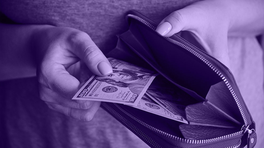 Power-Of-The-Purse-Target-Blackout-Purple Target Blackout