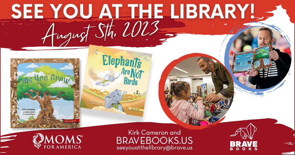 Moms mobilize with actor Kirk Cameron for nationwide library day on August 5