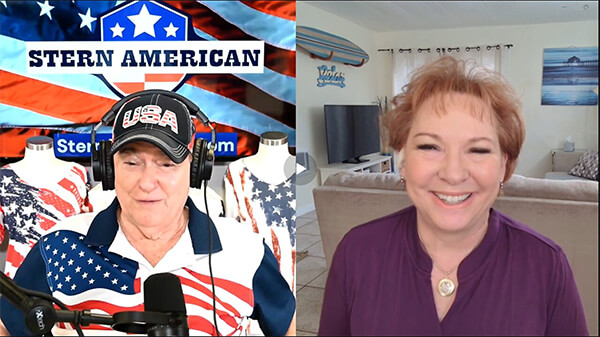 Steve Stern with Kimberly Fletcher, Founder & President, Moms for America